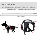 Escape-Proof Cat & Small Dog Harness Set – Adjustable Tactical Harness with Leash & Control Handle