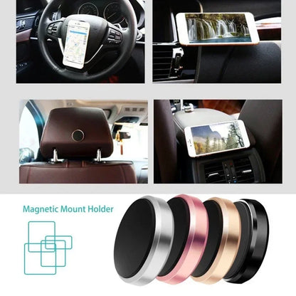 Universal Magnetic Car Phone Holder - Eye-Catching Dashboard Mounted Wall Sticker for iPhone, Xiaomi, Huawei, Samsung