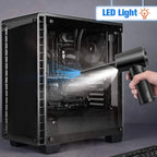 Portable Air Duster for Computer Cleaning – 51000RPM Cordless Compressed Air Blower with LED Light for PC & Keyboard