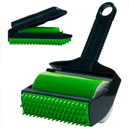 Reusable Sticky Lint Roller – Pet Hair Remover Brush for Clothing, Carpet & Furniture
