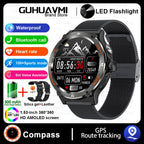 2024 New Outdoor Sport Smartwatch – GPS, Compass, LED Flashlight, 3ATM Waterproof, BT5.3 Call for Huawei & Xiaomi
