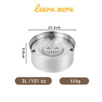 Big Capacity Stainless Steel Dog & Cat Water Bowl – No-Spill, Anti-Splash, Non-Slip Pet Feeder