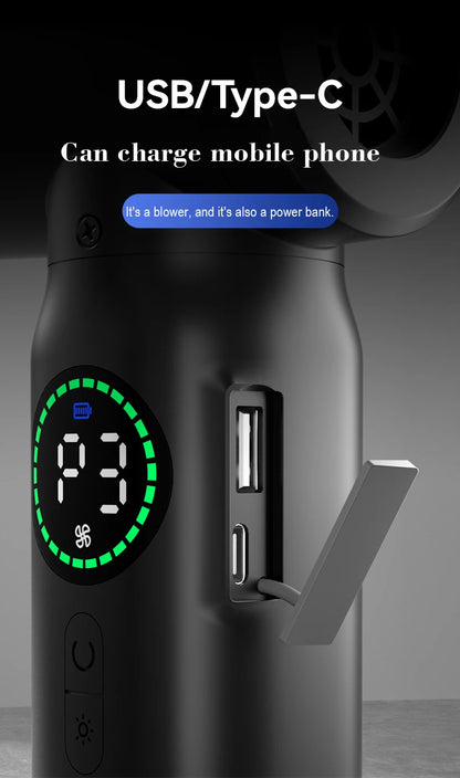 7500mAh Portable Compressed Air Duster – Cordless Multi Air Blower & Vacuum Cleaner for Keyboard & Computer Cleaning