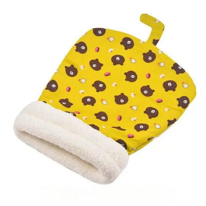 Winter Warm Cat Bed – Cozy Cat Cave Tent with Removable Cushion Pillow | Cute Cat Head Shape Pet Bed