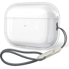 Clear TPU Earphone Case with Lanyard for AirPods Pro 2, AirPods 3, 2, 1 – Shockproof Transparent Protective Cover