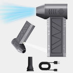 130000RPM Mini Turbo Jet Fan – Rechargeable Electric Air Duster with Adjustable Wind Speed & LED Light for Car Cleaning