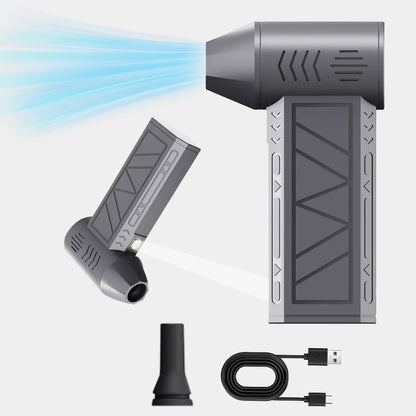 130000RPM Mini Turbo Jet Fan – Rechargeable Electric Air Duster with Adjustable Wind Speed & Light for Car Cleaning