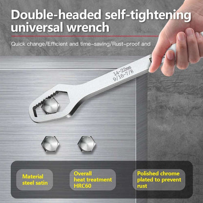 8-22mm Universal Torx Wrench Self-tightening Adjustable Glasses Wrench Board Double-head Torx Spanner Hand Tools for Factory