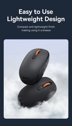 Baseus Wireless Bluetooth Mouse F01B | 3-Mode Connection (2.4G/BT5.0/BT3.0) | Ergonomic, Silent Click | for Laptop, Mac, PC