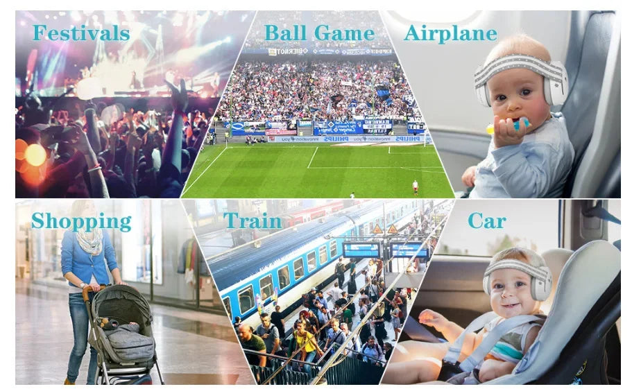 Baby Noise-Cancelling Headphones – 2-in-1 Convertible Earmuffs for Infants | Noise Reduction for Peaceful Sleep