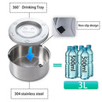 Big Capacity Stainless Steel Dog & Cat Water Bowl – No-Spill, Anti-Splash, Non-Slip Pet Feeder
