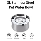 Big Capacity Stainless Steel Dog & Cat Water Bowl – No-Spill, Anti-Splash, Non-Slip Pet Feeder