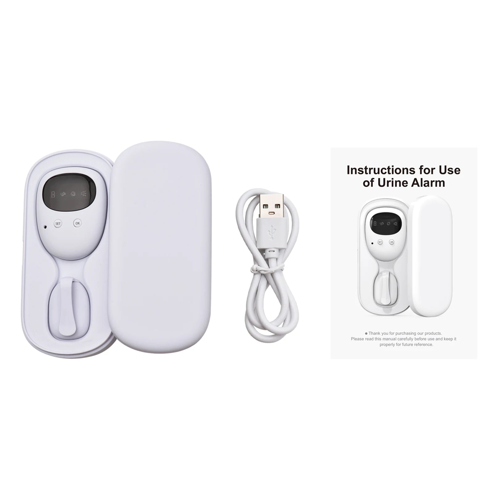 Wireless Bedwetting Alarm – Safe and Comfortable Potty Training Device for Kids and Babies Helps Improve Nighttime Dryness with Gentle Alerts and Easy-to-Use Design