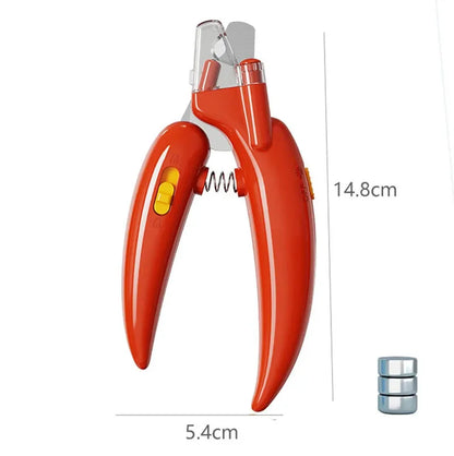 Professional Pet Nail Clippers with LED Light – Paw Grooming Trimmer for Dogs, Cats & Small Animals