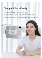 Baseus Universal Flexible Phone Holder – 360° Rotation Long Arm Stand for Bed, Desk, iPhone, iPad, Tablet