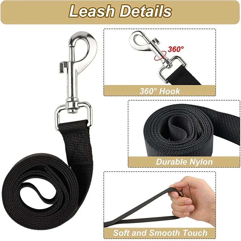 Escape-Proof Cat & Small Dog Harness Set – Adjustable Tactical Harness with Leash & Control Handle