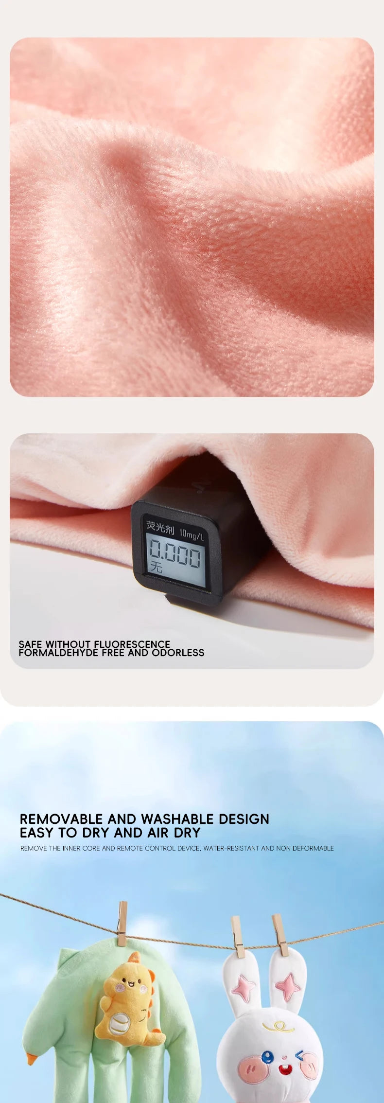 AIBEDILA Baby Sleep Aid Pillow – Soothing Hand Palm Design for Infants & Toddlers Remote-Controlled, Heatable & Soft Plush Comfort for Peaceful Sleep and Cuddle Time