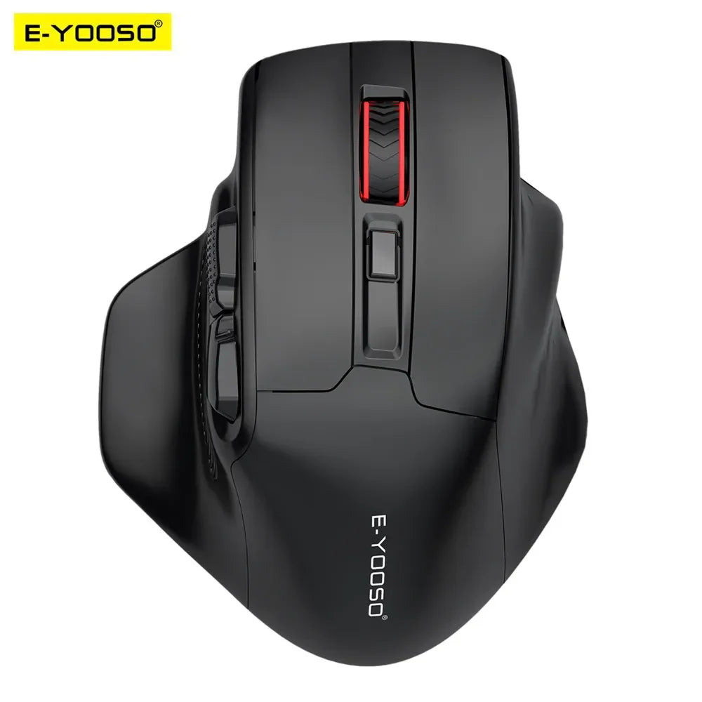 E-YOOSO X-31 Wireless Gaming Mouse for Big Hands, 2.4G USB, PAW3212 Sensor, 4800 DPI, 5 Buttons, Ergonomic Design for PC & Laptop