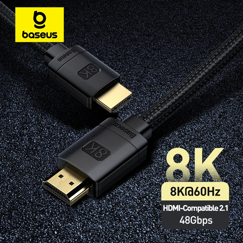 Baseus 8K HDMI-Compatible Cable | Ultra HD 48Gbps High-Speed Transmission