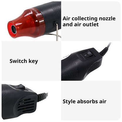 300W Mini Heat Gun | Handheld Hot Air Blower for DIY Crafting, Soldering, Embossing & Shrink Wrapping