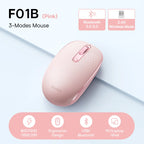 Baseus Wireless Bluetooth Mouse F01B | 3-Mode Connection (2.4G/BT5.0/BT3.0) | Ergonomic, Silent Click | for Laptop, Mac, PC
