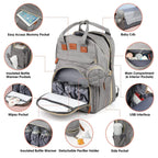 3-in-1 Diaper Bag & Foldable Baby Bed – Waterproof Travel Backpack with USB Charging, Large Capacity & Multi-Function Design